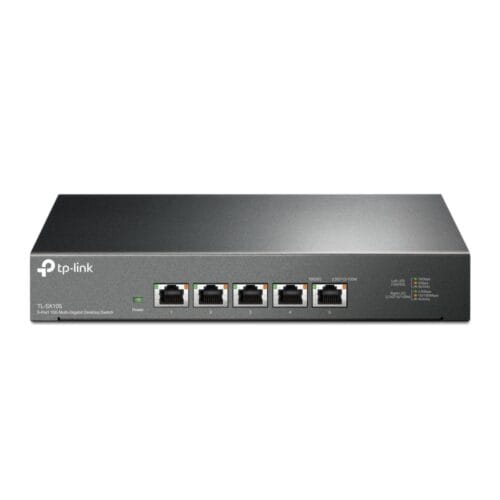 89167206_6117959907.jpg TP-Link TL-SX105, 10G Desktop Switch, 5 Ports, Switching Capacity: 100 Gbps
