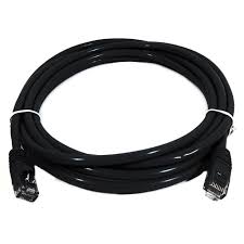 8ware PL6A-1BLK, Cat 6a UTP Ethernet CABLE, Snagless, 1m, Black