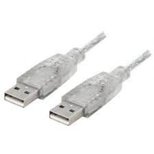 8ware UC-2002AA,USB 2.0 CABLE 2m A to A Male to Male Transparent