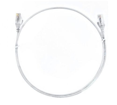 8Ware CAT6THINWH-2M, CAT6 Ultra Thin Slim Cable, Length: 2m, White