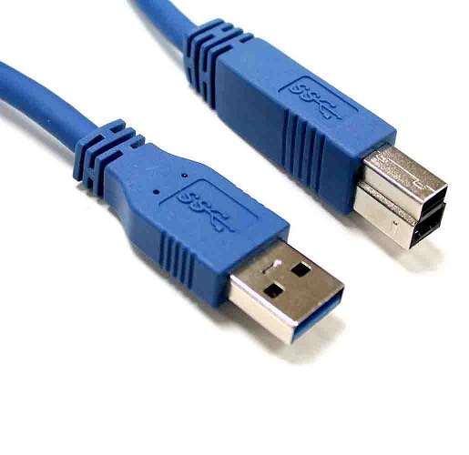 8Ware UC-3003AB, USB 3.0 Cable 3m, A to B Male to Male Blue