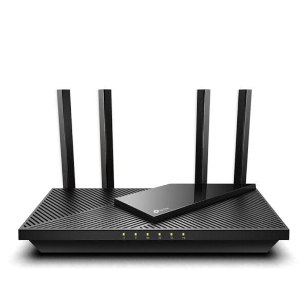 TP-Link ARCHER AX55, AX3000 Dual Band Gigabit Wireless AX Router, OFDMA, OneMesh, 4xExternal Antenna, Black