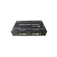 PCT MSV2D 2 port 200MHz DVI Splitter, 1 x pc to 2 x DVI monitor, bandwidth -3db 200mhz , metal case, max. resolution 1600 x 1200