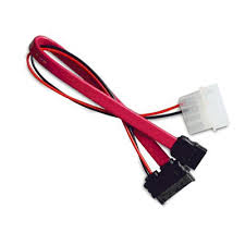 Molex to Slimline SATA Power + Data CABLE 15cm + 80cm