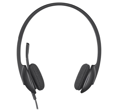 Logitech 981-000477, H340 USB Headset, Internet calls and stereo sound in seconds. Achieve quality audio quickly and easily by plugging in the USB connection