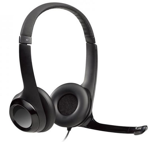 Logitech 981-000485, H390 USB Headset, On ear, Frequency response: Headset: 20 Hz–20 kHz Microphone: 100 Hz–10 kHz, In-Line Audio Controls, USB connection, Noise-cancelling microphone, 8-feet CABLE length