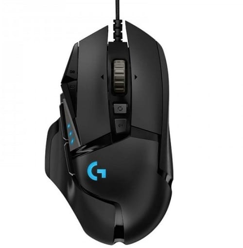 Logitech 910-005472, G502 Hero High Performance RGB Gaming Mouse, Wired, 25600 dpi, 11 Programmable Buttons, USB, Black