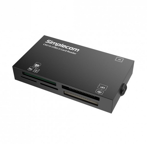 Simplecom CR216, USB 2.0 All in One Memory Card Reader 6 Slot for MS M2 CF XD Micro SD HC SDXC