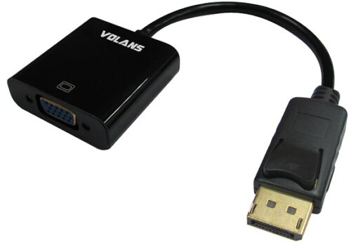 Volans VL-DPVG, DisplayPort to VGA Male to Female Converter, Support VGA, SVGA, XGA, SXGA and UXGA at 162 MHz pixel rate