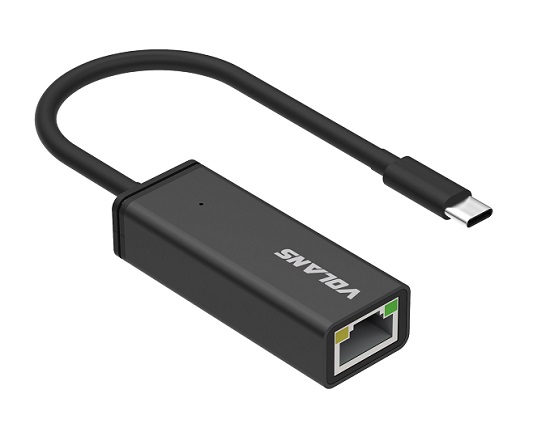 Volans VL-RJ45-C, Aluminium USB-C to RJ45 Gigabit Ethernet Adapter, IEEE 802.3.3.802.3U and 802.3ab Compatible