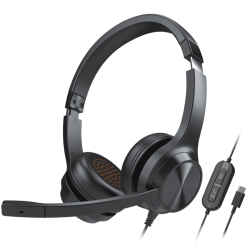Creative 90048385, Chat USB Headset, Stereo, On-ear, Wired, Cable Length: 2.1m, USB-C, Black