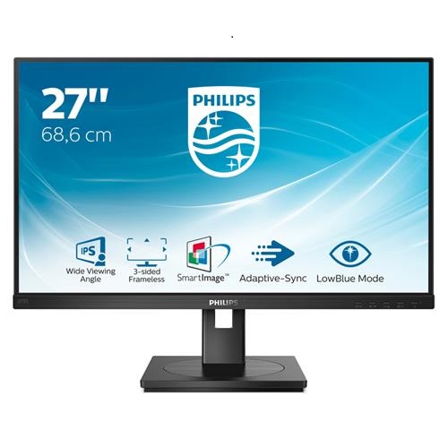 phl-lcd-27-272s1ae.jpg Philips 272S1AE, 27" IPS WLED, 1920x1080, 16:9, 4ms, 75Hz, AdaptiveSync, 1xHDMI, 1xDP, 1xDVI-D, 1xVGA, Speakers, VESA, Adjustable Height, Tilt, Swivel, Pivot