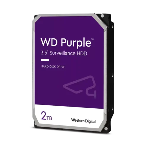 wd-purple-surveillance-hard-drive-2tb.png.wdthumb.1280.1280.webp Western Digital, WD23PURZ, Purple Surveillance HDD, 2TB, 3.5", SATA 6Gb/s, 5400RPM, 64MB Cache