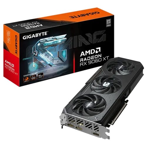 01749167493 Gigabyte GV-R9060XTGAMING OC-16GD, AMD Radeon RX 9060 XT GAMING OC, 16GB GDDR6, Core Clock: TBD, Cuda Core: TBD, 1xHDMI, 2xDP, PSU: 450W, PCIe5.0