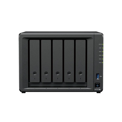 Synology DiskStation DS1525+ 5-Bay 3.5" , 2x 2.5 GbE (Tower), AMD Ryzen Quad Core 2.2GHz, 8GB RAM, x USB3.2, 2x Expansion 3 year Wty