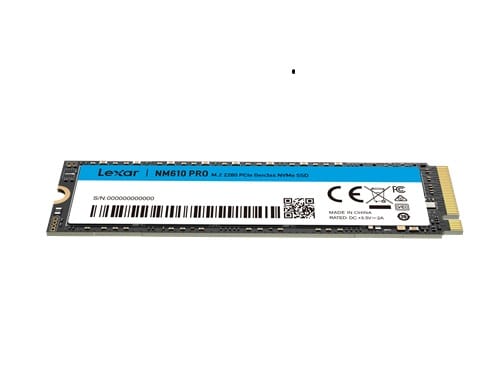 Lexar LNM610P500G-RNNNG, NM610 Pro, 500GB, M.2 NVMe, PCIe G3x4, 120TBW, Read Speed: Up to 3000MB/s, Write Speed: Up to 2400MB/s