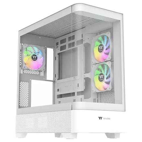 Thermaltake CA-11G-00M6WN-00, View 290 Curve TG ARGB Snow, Mid Tower, ATX, Curve TG Front Panel, Tempered Glass, Drive Bays: 2 x 3.5”or 2 x 2.5”, Expansion Slot: 7, Fan: 120mm, Motherboard Support: Mini ITX, Micro ATX, ATX