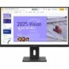 Lenovo 64BDGAR4AU, ThinkVision E27Q-40 Widescreen LED Monitor, 27" WQHD IPS Screen, 2560x1440, 16:9, 4ms, 100Hz, 2xHDMI, 1xDP, Speakers, VESA, Height Adjustable, Swivel, Pivot, Tilt