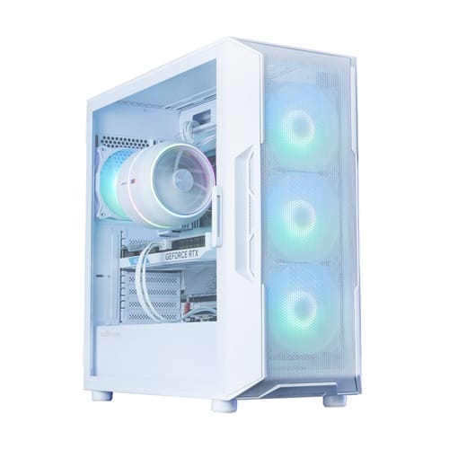 Zalman I3 NEO ARGB V2 WHITE, ATX, Mid Tower, Tempered Glass, Drive Bays: 2xCombo (3.5" or 2.5", 1xToolless), 1xSSD(2.5"), Expansion Slot: 7, Fan Size: 120mm, Compatible: ATX / mATX / Mini-ITX, ARGB