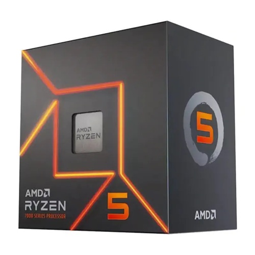 01770256241.jpg AMD 100-100000597BOX, Ryzen 5-7500F, AM5 Socket, Hexa Core, 12 Threads, Base: 3.7GHz, Boost: 5.0GHz, 38MB Cache, TDP: 65W