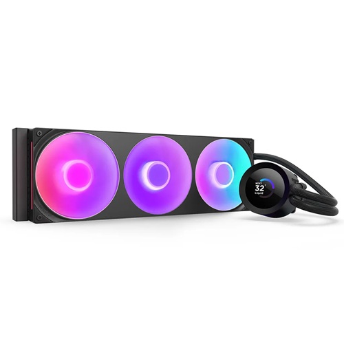 01771293422.jpg NZXT RL-KR360-B2, Kraken Plus 360 RGB CPU Cooler, Fan: 120mm, Airflow: 75.05CFM, Pack of Three, Compatible: Intel LGA 1851, 1700, 115X, 1200 And AMD AM5, AM4