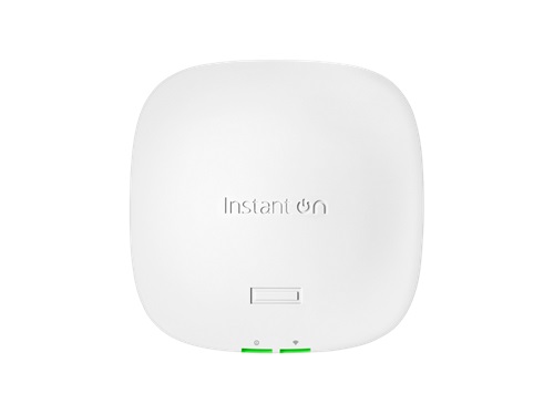 HPE S1T09A, Aruba Instant On AP21 Dual Band IEEE 802.11ax 1.46 Gbit/s Wireless Access Point - Indoor - 2.40 GHz, 5 GHz - 2 x Internal Antenna(s) - Internal - MIMO Technology - 1 x Network (RJ-45) - Gigabit Ethernet - 10.90 W - Ceiling Mountable, Wall Mountable