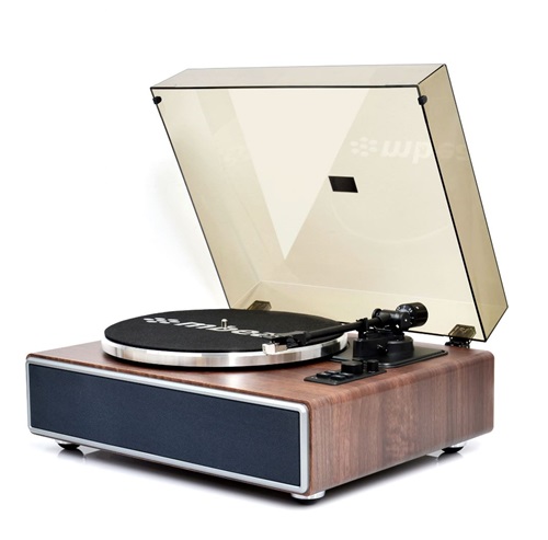 mbeat SPMB-PT-38, Hi-Fi Bluetooth Turntable Player, (33 1/3 and 45 RPM), Built-in 2x 18W Bluetooth Speakers, 1 Year Warranty