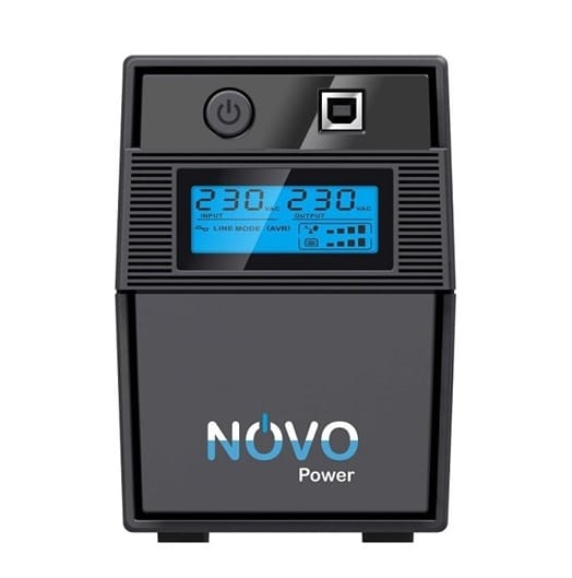 NovoPower LC850AU, Line Interactive UPS with LCD Display, 850VA, 480W, Tower