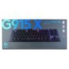 Logitech 920-012726, G915 X Lightspeed TKL Wireless Gaming Keyboard, Black English Tactile, Bluetooth-enabled devices Internet access for Logitech G HUB Software