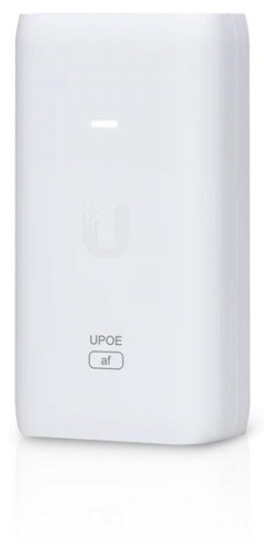 Ubiquiti U-PoE, U-POE-AF 802.11AF Adapter, Up to 15W of PoE Output, RJ45 Data Input, AC Cable With Earth Ground, Compitable injector for NHU-U6+, 1 Year Warranty