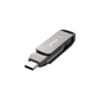 Lexar LJDD400064G-BNQNG, JumpDrive D400, Titanium,64GB, USB3.1 Type-A and Type-C, Read Speed: Up to 130MB/s