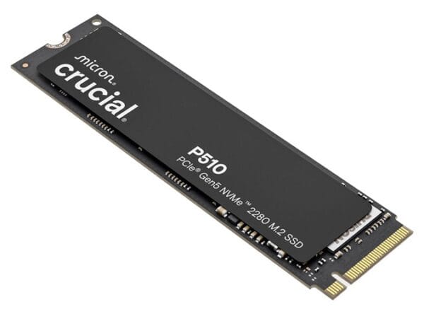 1754008978.jpg Crucial CT1000P510SSD8, P510 G5 2280 NVMe M.2 SSD, 1TB, Read Speed:11,000MB/s, Write Speed:9,500MB/s, 600TBW, MTTF: 15,00,000 Hours