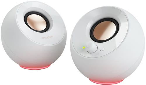 Creative 90064220, Pebble SE 2.0 Speaker, Aux-in, USB-C, White