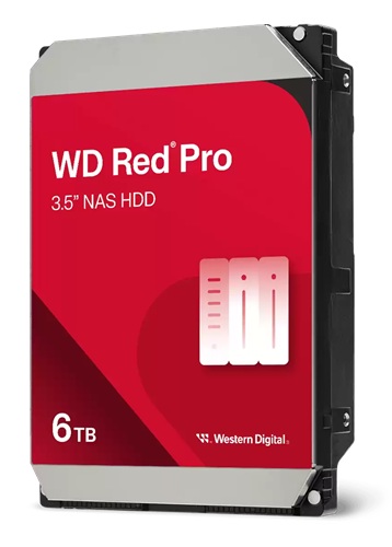 1755843632.jpg Western Digital WD6005FFBX, WD Red Pro, 6TB, 3.5' NAS HDD, SATA 6Gb/s, 7200RPM, 256MB Cache, 24x7, 300TBW, 5 Year Warranty