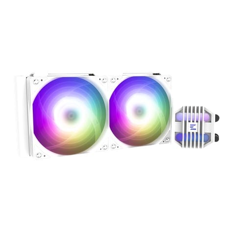 Zalman ALPHA2 SE A24 WHITE, CPU Liquid Cooler, Radiator: 240mm, Fan Size: 120mm, Pack of Two. Noise Level: 29.7dB(A), Compatible: Intel : LGA 1851/1700/1200/115X AMD : AM5/AM4