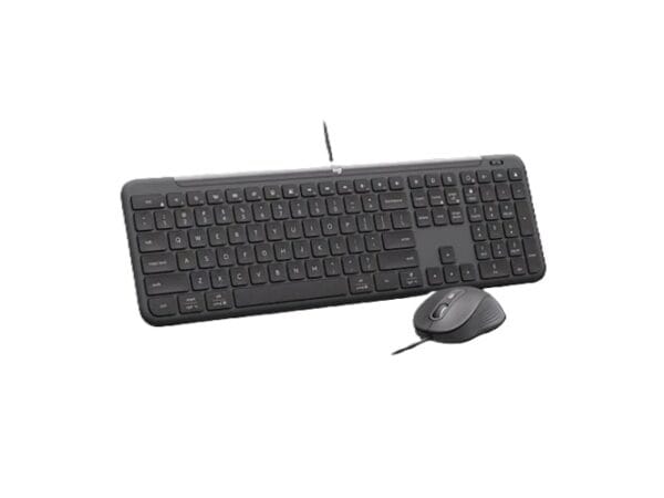Logitech 920-013351, MK620, Wired Keyboard/Mouse Combo, USB-C, Wired, Graphite, 2 Year Warranty (Adaptor Sold Seperately)