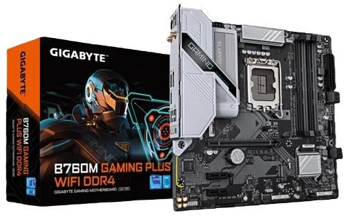 Gigabyte B760M G P WIFI DDR4, Micro-ATX, Intel LGA1700, 4xDDR4, 2xM.2, 4xSATA 6Gb/s, RAID, 1xHDMI, 1xDP, 3xPCIe, Ethernet, Wireless AX+Bluetooth, 1xUSB-C, 2xUSB2.0