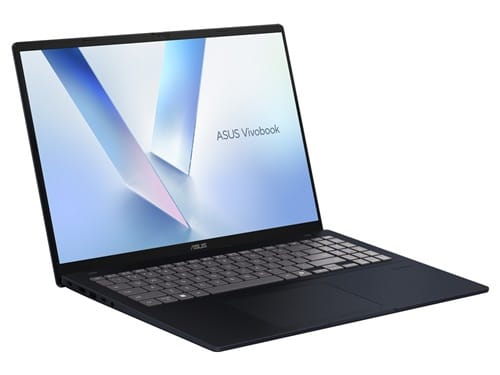 Asus X1607CA-MB110W, VivoBook 16, 16", WUXGA Screen(IR-Webcam), Intel Ultra 5-225H, 16GB DDR5 RAM, 512GB NVMe SSD, Wireless AX+Bluetooth, Windows 11 Home, Quiet Blue