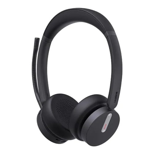 Yealink BH70-D-Teams-C/A, Microsoft Teams Certified Stereo Bluetooth Headset, Dual, USB-C/A, On-Ear Design, 3-Mic Noise Cancellation, Black