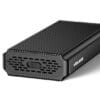 VOLANS VL-UCM2-U4S, USB4 40Gbps M.2 SSD NVMe PCIe Enclosure, Aluminum Casing, Built-in Cooling Fan, Hybrid USB-C/USB-A to USB-C Cable, Support up to 4TB, Compatible with Thunderbolt 3 and 4