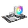 Thermaltake CL-P143-AL12SW-A, UX400 ARGB CPU Cooler White Edition, Fan: 120mm, Airflow: 62.72 CFM, Noise Level: 25 dBA, Compatibility: Intel; LGA 1851/1700/1200/1156/1155/1151/1150, AMD; AM5/AM4/FM2/FM1/AM3+/AM3/AM2+/AM2