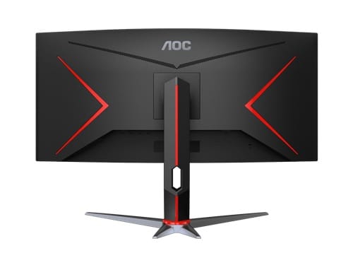 AOC CU34G4, 34" WQHD VA Curved Ultrawide Gaming Monitor, 3440x1440, 21:9, 1ms, 180Hz, Adaptive Sync, 2xHDMI, 1xDP, USB, VESA, Height Adjustable, Pivot, Swivel, Tilt