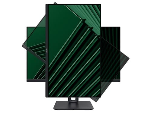 MSI PRO MP245PG, 24" FHD IPS Monitor, 1920x1080, 16:9, 1ms, 100Hz, Adaptive Sync, 1xHDMI, 1xVGA, 1xDP, Speakers, VESA, Height Adjustable, Swivel, Pivot, Tilt