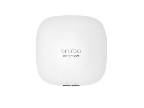 80420738_7116843477.jpg Aruba R4W02A, Instant On AP22 Cloud Managed Celling Mount Access Point, 802.11ax 2x2 MIMO, Max Data Rate: 1774Mbps, Recommended Max Devices per AP: 75, 1 Year Warranty (Requires Power Adapter or POE)