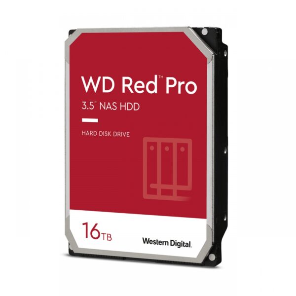 Western Digital, WD161KFGX, Red Pro NAS, 16TB, 3.5", SATA III, 7200RPM, 256MB Cache, CMR, 5 Year Warranty