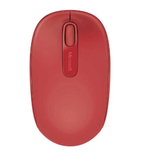 MIMSWMM1850RED_2.jpg Incase U7Z-00035, Designed By Microsoft Wireless, Mobile Mouse 1850, Flame Red