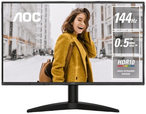 AOC Q27B36X, 27" QHD IPS Monitor, 2560x1440, 16:9, 0.5ms, 144Hz, 1xHDMI, 1xDP, VESA, Tilt, 3 Year Warranty