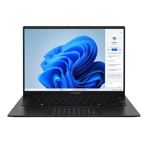 Asus UM3406GA-QD754W, ZenBook 14, 14" WUXGA OLED Screen (IR-Webcam), AMD Ryzen AI 7 445, 16GB DDR5 RAM, 512GB NVMe SSD, Wireless AX+Bluetooth, Windows 11 Home (Copilot+PC), Jade Black, 1 Year Warranty