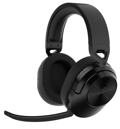 1757575452.jpg Corsair CA-9011280-AP, HS55 WIRELESS Gaming Headset, 50mm Over-ear Custom Neodymium Driver, Dual Connectivity (2.4GHz Wireless/Bluetooth 5.2), Up to 24Hrs Battery Life, Omni-Directional Mic, Memory Foam Ear Cups, Dolby Audio 7.1, Carbon, 2 Year Warranty