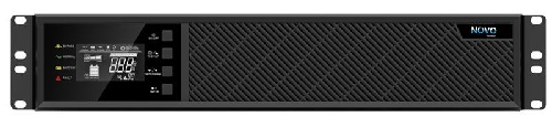 aaaa_1_1.jpg NovoPower HV3000, Basic Online Double Conversion 3000VA/2700W UPS with LCD Display, 2U Rack (Rail Kit Available Separately), 2 Year Warranty